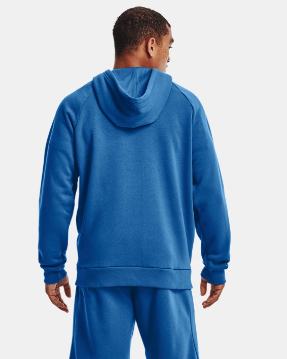 Men's UA Rival Fleece Chroma Full-Zip Hoodie, Blue, pdpMainDesktop image number 1